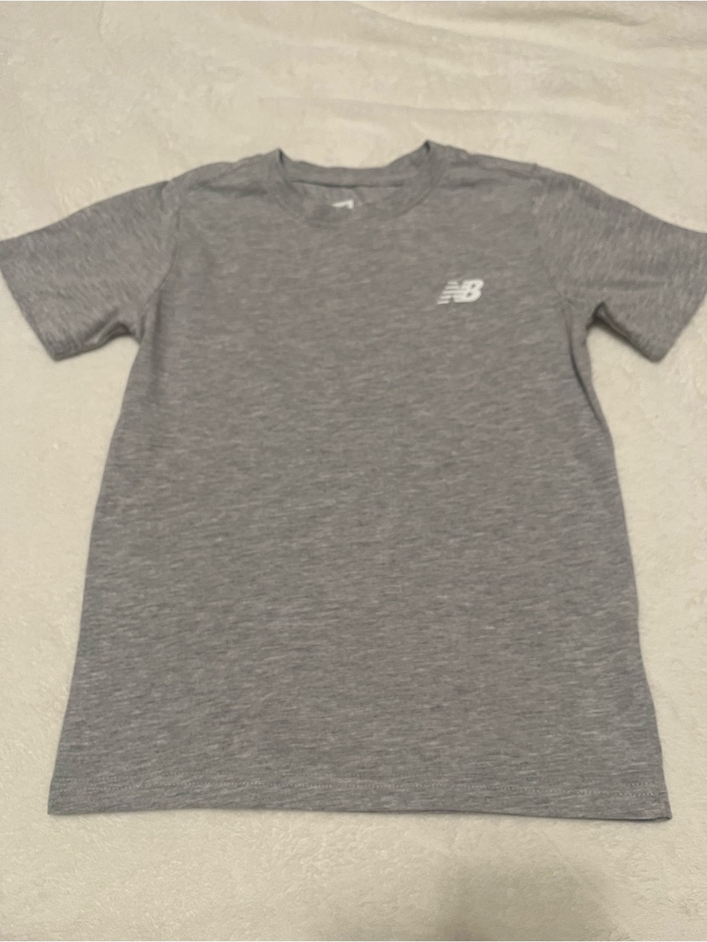 Boy’s New Balance Heather Gray Short Sleeve Performance Tee